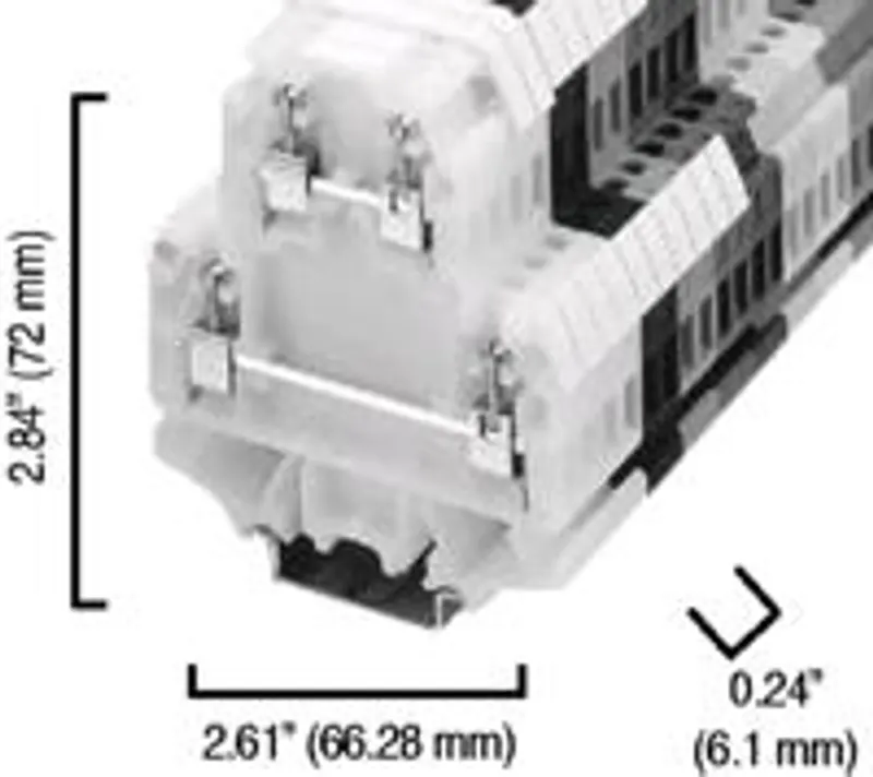 Rockwell Automation / Allen-Bradley 1492-HM2 – TERM BLCK Multi-Rail MTD 1P 30A WHT — photo 4 of 4