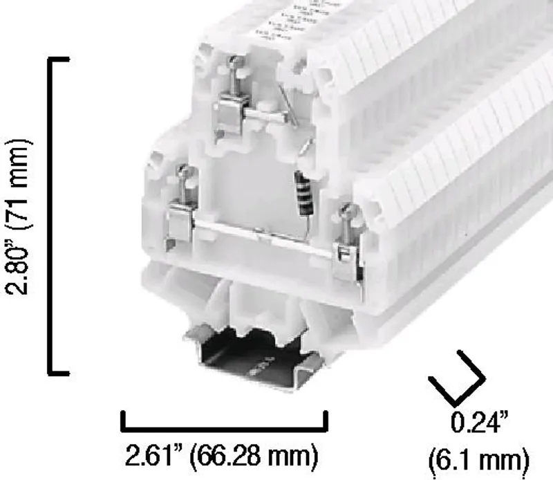 Rockwell Automation / Allen-Bradley 1492-HM2V24 – TERM BLCK Multi-Rail MTD LED IND — photo 2 of 4