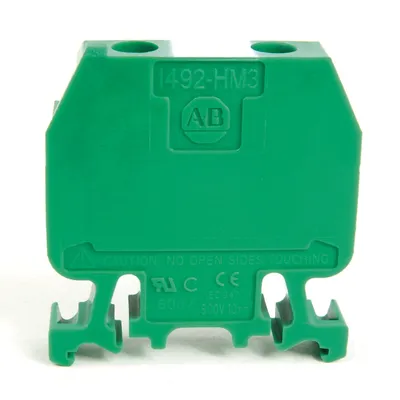 Rockwell Automation / Allen-Bradley 1492-HM3G – TERM BLCK Multi-Rail MTD 1P 30A GRN