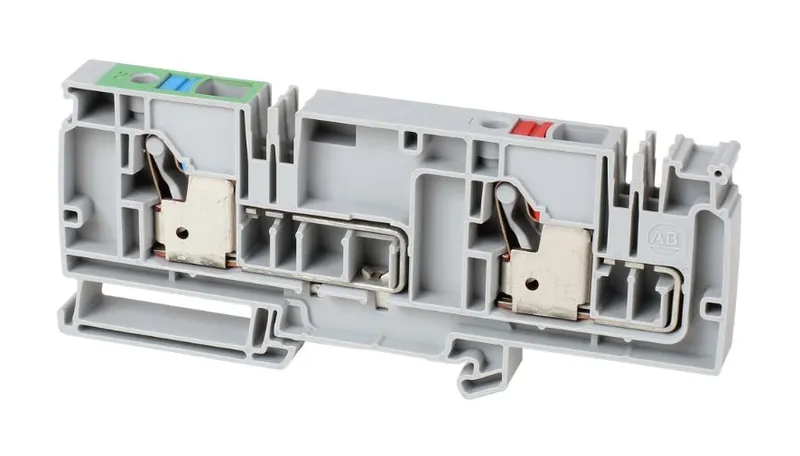 Rockwell Automation / Allen-Bradley 1492-P10PD4S-1RE1G – IEC Feed-Through Push-in Terminal Block — photo 2 of 3