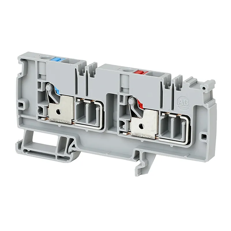 Rockwell Automation / Allen-Bradley 1492-P6PD2S-1RE1G – IEC Feed-Through Push-in Terminal Block — photo 1 of 3