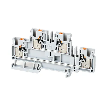 Rockwell Automation / Allen-Bradley 1492-PD4-B – IEC Feed-Through Push-in Terminal Block IEC Feed-Through…
