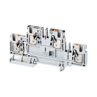 Rockwell Automation / Allen-Bradley 1492-PD4C-B – IEC Feed-Through Push-in Terminal Block IEC Feed-Through…