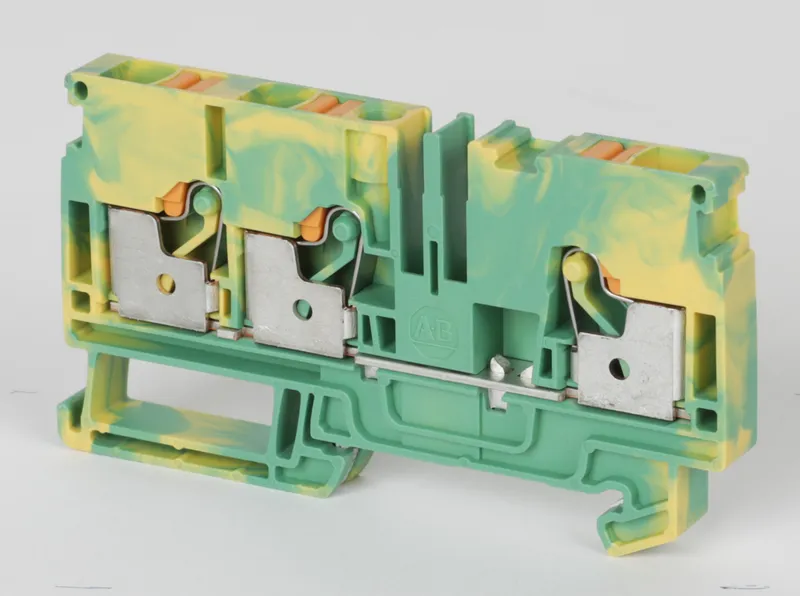 Rockwell Automation / Allen-Bradley 1492-PG6T – IEC Ground Push-in Terminal Block — photo 2 of 3