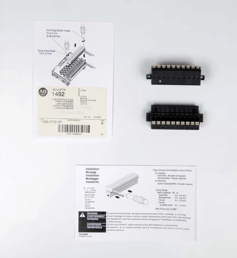 Rockwell Automation / Allen-Bradley 1492-RTB10P – 10-Pole Push-In Style Rtb — photo 2 of 2