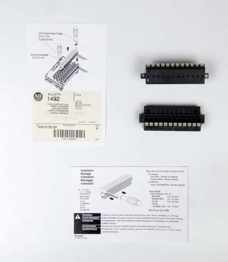 Rockwell Automation / Allen-Bradley 1492-RTB12P – 12-Pole Push-In Style Rtb — photo 2 of 2