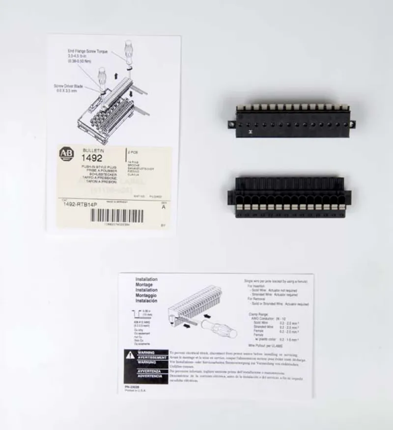 Rockwell Automation / Allen-Bradley 1492-RTB14P – 14-POLE PUSH-IN STYLE RTB — photo 2 of 2
