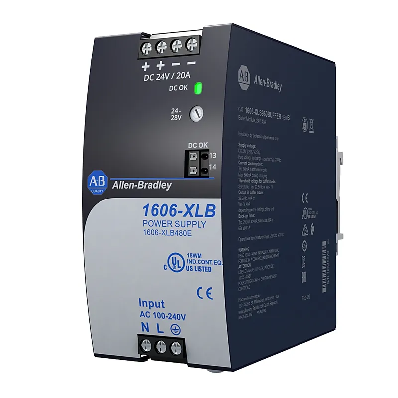Rockwell Automation / Allen-Bradley 1606-XLB480E – XLB Power Supply 480W 24VDC 20A — photo 1 of 2