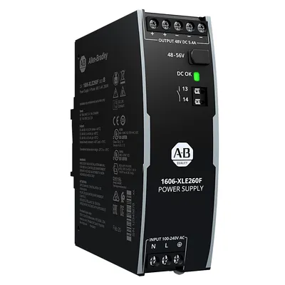 Allen-Bradley 1606-XLE260F – XLE Power Supply 260W 48VDC 5.4A Allen-Bradley 1606-XLE260F – XLE Power Supply 260W 48VDC 5.4A