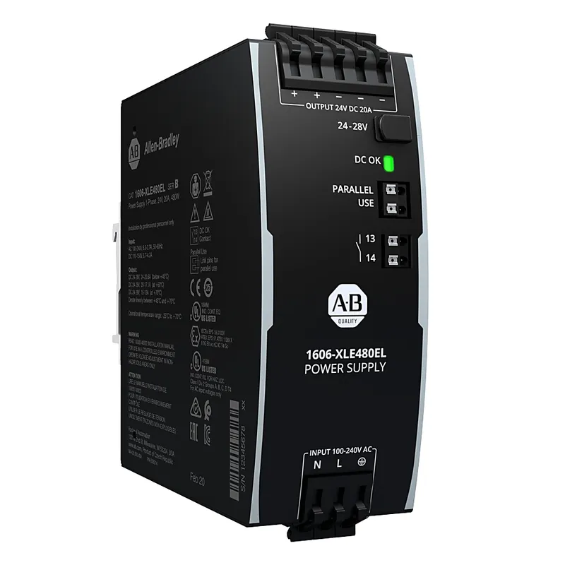 Rockwell Automation / Allen-Bradley 1606-XLE480EL – XLE Power Supply 480W 24VDC 20A — photo 1 of 2