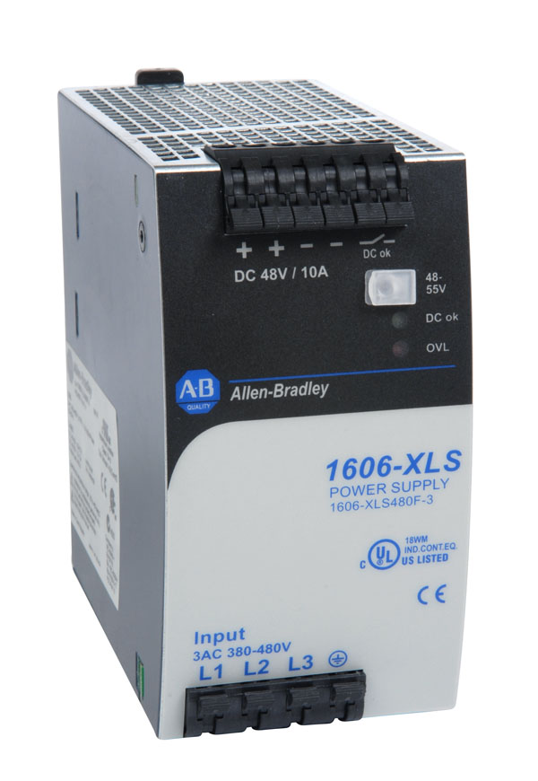 Rockwell Automation / Allen-Bradley 1606-XLS480F-3 – 480VAC 600VDC In 48 to 56VDC Out 480W PS — photo 2 of 2