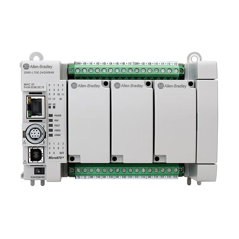 Rockwell Automation / Allen-Bradley 2080-L70E-24QWBNK – Micro870 24 I/O EIP Controller DNP3 CC