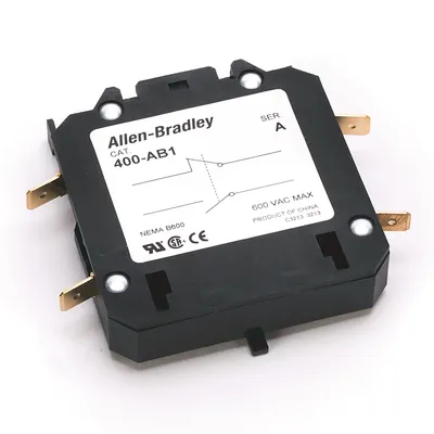 Allen-Bradley 400-AB1 – NO/NC 3P 25-40 Amp Auxiliary Contact Allen-Bradley 400-AB1 – NO/NC 3P 25-40 Amp Auxiliary Contact