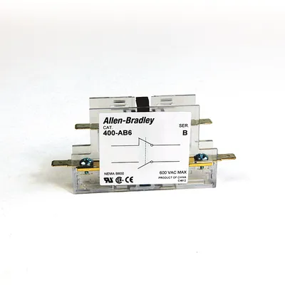 Allen-Bradley 400-AB6 – NO/NC 3P 50-90 Amp Auxiliary Contact Allen-Bradley 400-AB6 – NO/NC 3P 50-90 Amp Auxiliary Contact