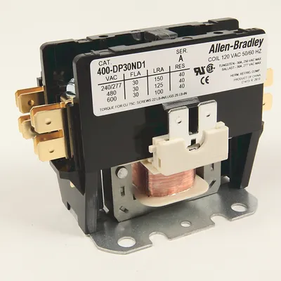 Allen-Bradley 400-DP30ND2 – 30 Amp Definite Purpose Contactor Allen-Bradley 400-DP30ND2 – 30 Amp Definite Purpose Contactor