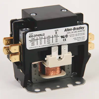 Allen-Bradley 400-DP40NJ2 – 40 Amp Definite Purpose Contactor Allen-Bradley 400-DP40NJ2 – 40 Amp Definite Purpose Contactor