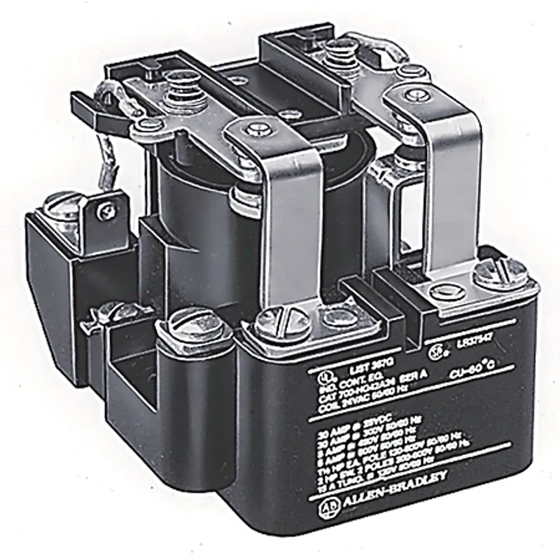 Rockwell Automation / Allen-Bradley 700-HG42A1 – 120V 50/60Hz Open Style Power Relay — photo 2 of 2