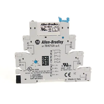 Rockwell Automation / Allen-Bradley 700-HLF1U24X – 24V ACDC Gold TRM Block Timing Relay