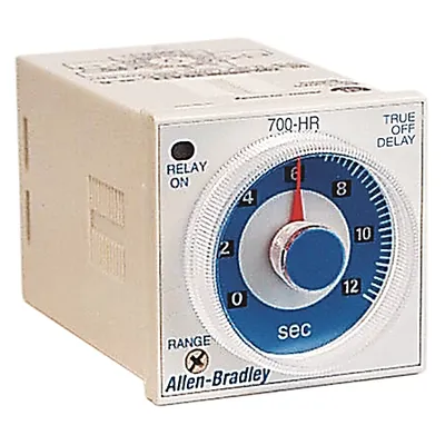 Rockwell Automation / Allen-Bradley 700-HRQR2HA22 – Tube Base Dial Timing Relay