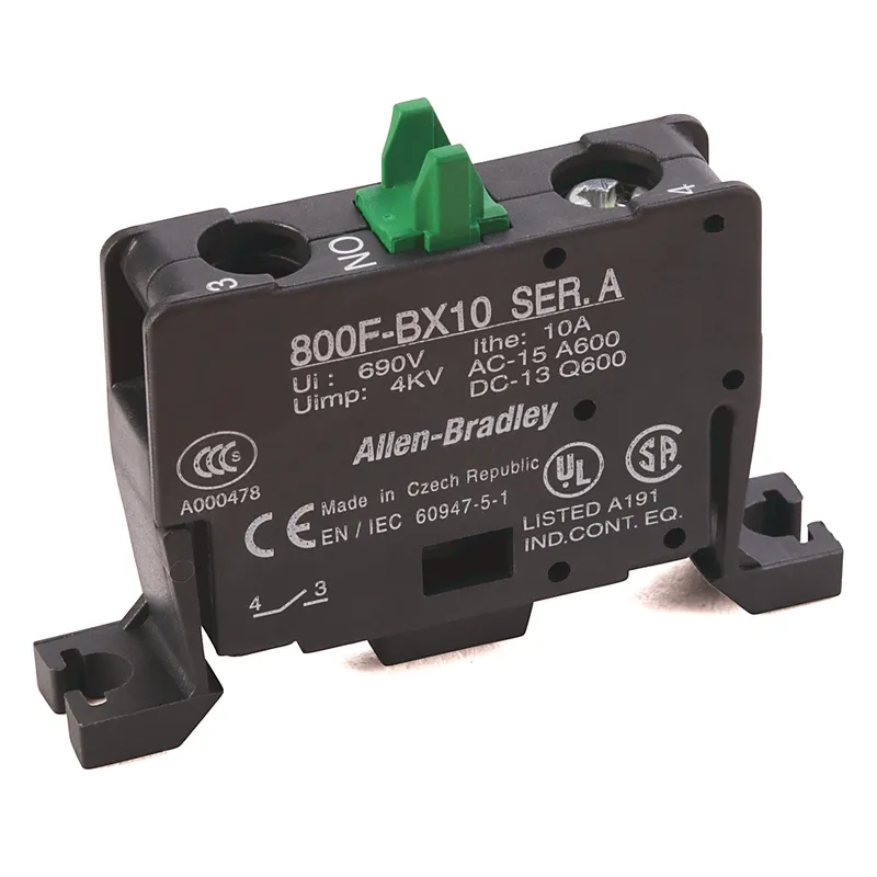 Rockwell Automation / Allen-Bradley 800F-BX10 – 22mm Contact Block 800F PB