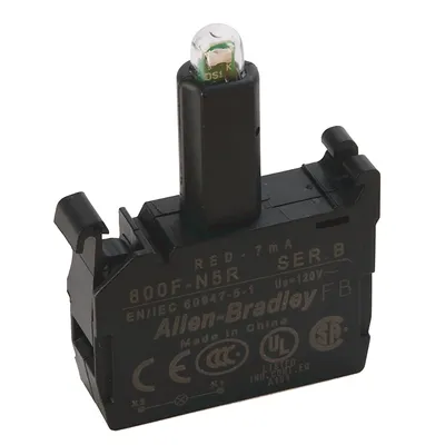 Allen-Bradley 800F-N5R – 22mm LED Module 800F PB Allen-Bradley 800F-N5R – 22mm LED Module 800F PB