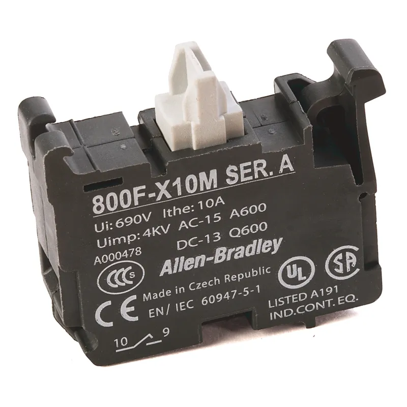 Rockwell Automation / Allen-Bradley 800F-X10M – 800F Contact Block