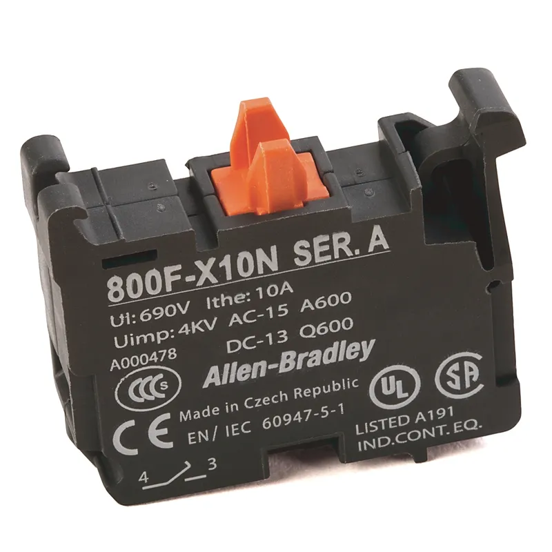 Rockwell Automation / Allen-Bradley 800F-X10N – 22mm Contact Block 800F PB