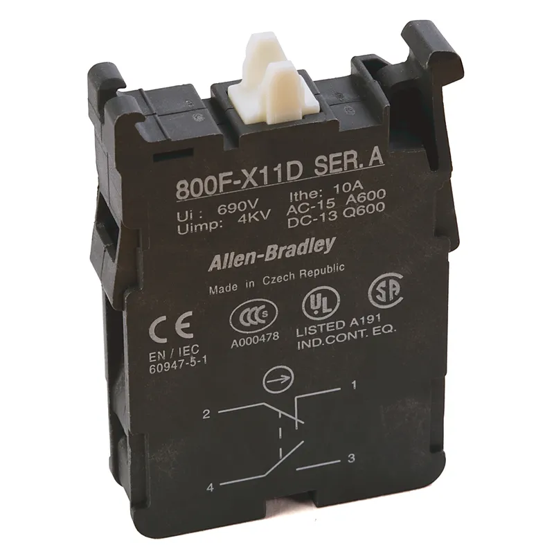 Rockwell Automation / Allen-Bradley 800F-X11D – 22mm Contact Block 800F PB