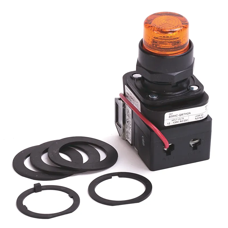 Rockwell Automation / Allen-Bradley 800HC-QRTH2Y – 30mm Pilot Light 800H PB — photo 1 of 3