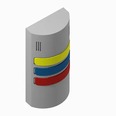Rockwell Automation / Allen-Bradley 855W-G24Y4Y6Y8 – 855W 24V AC/DC Wall Mount Signal Light