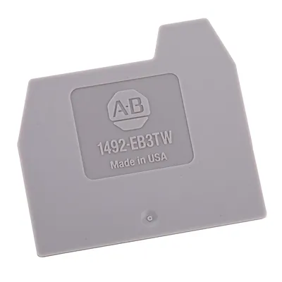 1492-EB3TW IEC End Barrier, 1.5 x 45.4 x 41.6mm