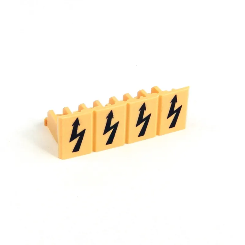 1492-EWPL6 IEC Term Blck 6 mm Warning Plate