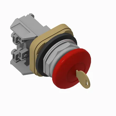 800T-E15105M6A 30 mm Cyl Lock Push-Button 800T PB