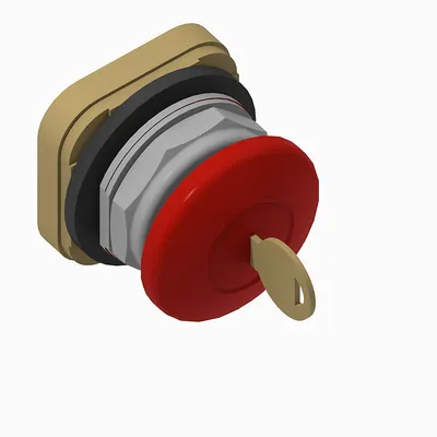 800T-E2443M6 30 mm Cyl Lock Push-Button 800T PB