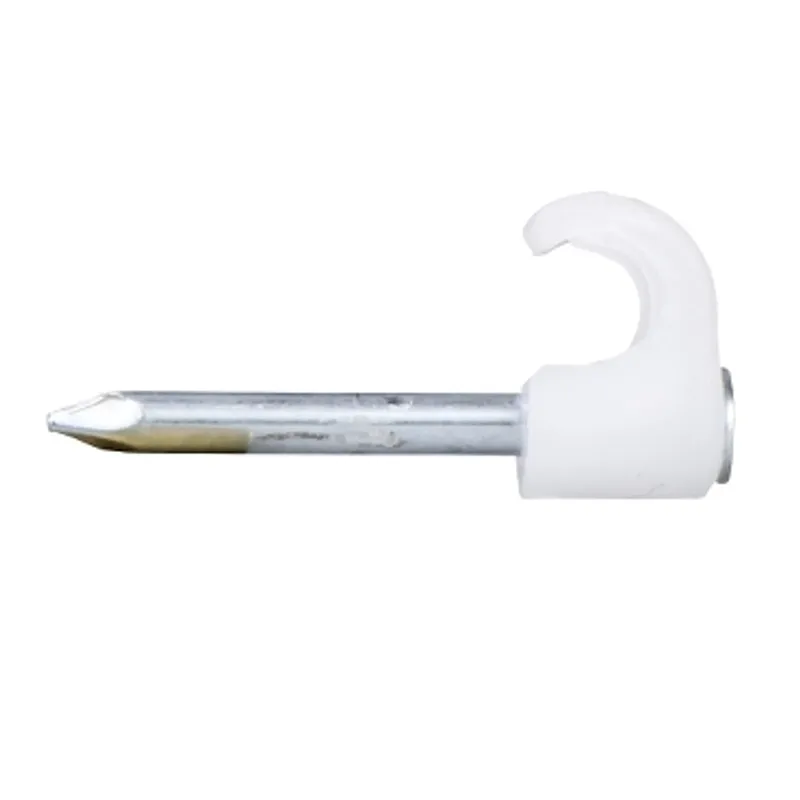 Nail clip, Thorsman, round cable installation, 2.5x55mm, C2, set of 50, light grey