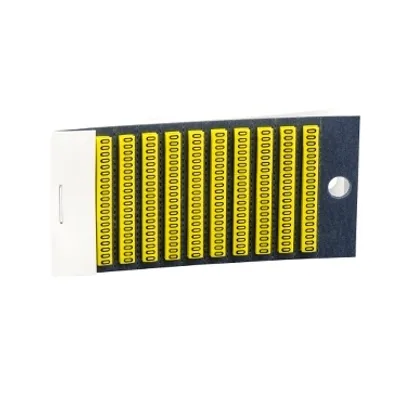 Marker, Linergy TR cable ends, red, clipin type, character 2, Numeric, set of 200