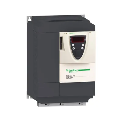 Variable speed drive, ATV71, 11kW, 15HP, 380 to 480V, 57.4dB, EMC filter, without graphic terminal, CANopen, Modbus