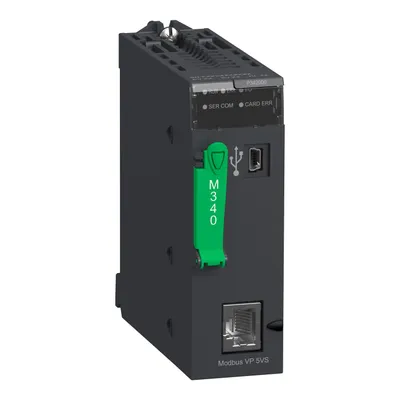 processor module M340 - max 1024 discrete + 256 analog I/O - Modbus