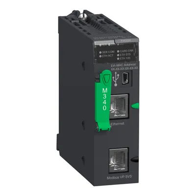 processor module M340 - max 1024 discrete + 256 analog I/O - Modbus - Ethernet