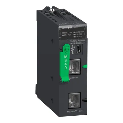 processor module M340 - max 1024 discrete + 256 analog I/O - Modbus - Ethernet