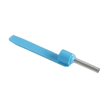 Cable end, Linergy TR cable ends, Single conductor, blue, 0.75mmÂ², medium size, markable, 10 sets of 100