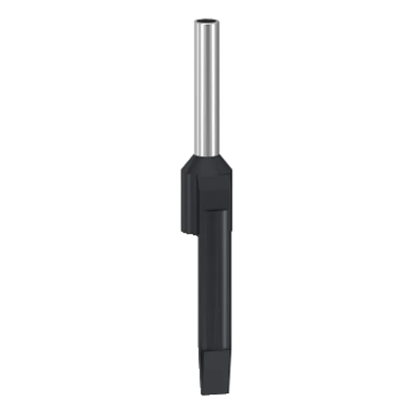 Cable end, Linergy TR cable ends, Single conductor, black, 1.5mmÂ², medium size, markable, 10 sets of 100