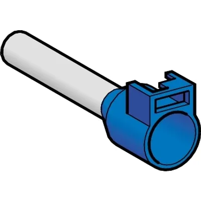 Cable end, Linergy TR cable ends, single conductor, blue, 50 mmÂ², long size, clip-in type, for insulated clable