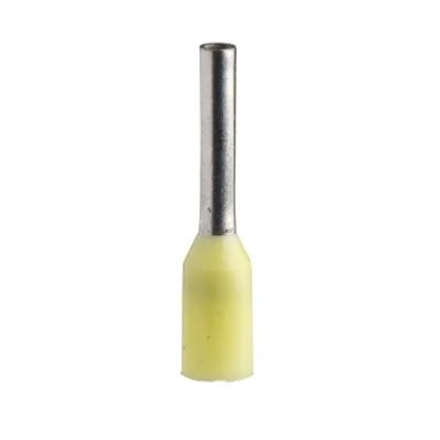 Cable ends, Linergy TR cable ends, single conductor, yellow, 0.25mmÂ², medium size, 10 sets of 100