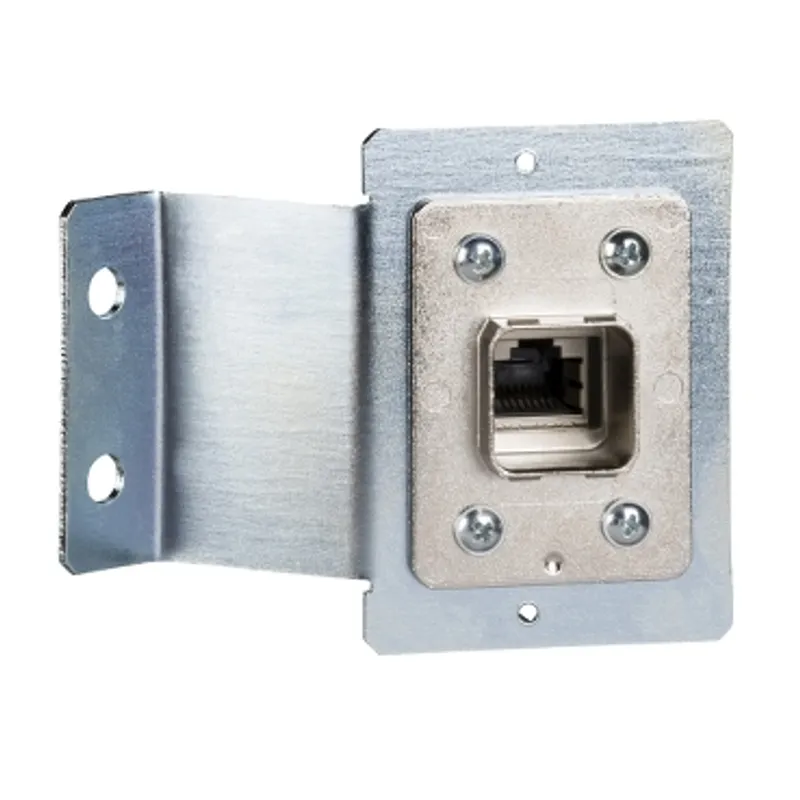 Connector, Linergy TR, plate with RJ45 5e female connector, F/UTP, for RJ45 outlet