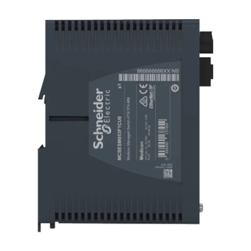 network switch, Modicon Networking, managed, 4 ports for copper with 1 port for fiber optic, multimode — photo 2 of 7