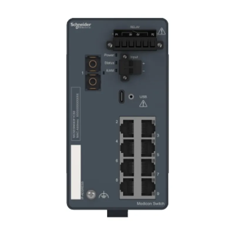 Modicon Managed Switch - 8 ports for copper + 1 port for fiber optic single-mode — photo 7 of 7