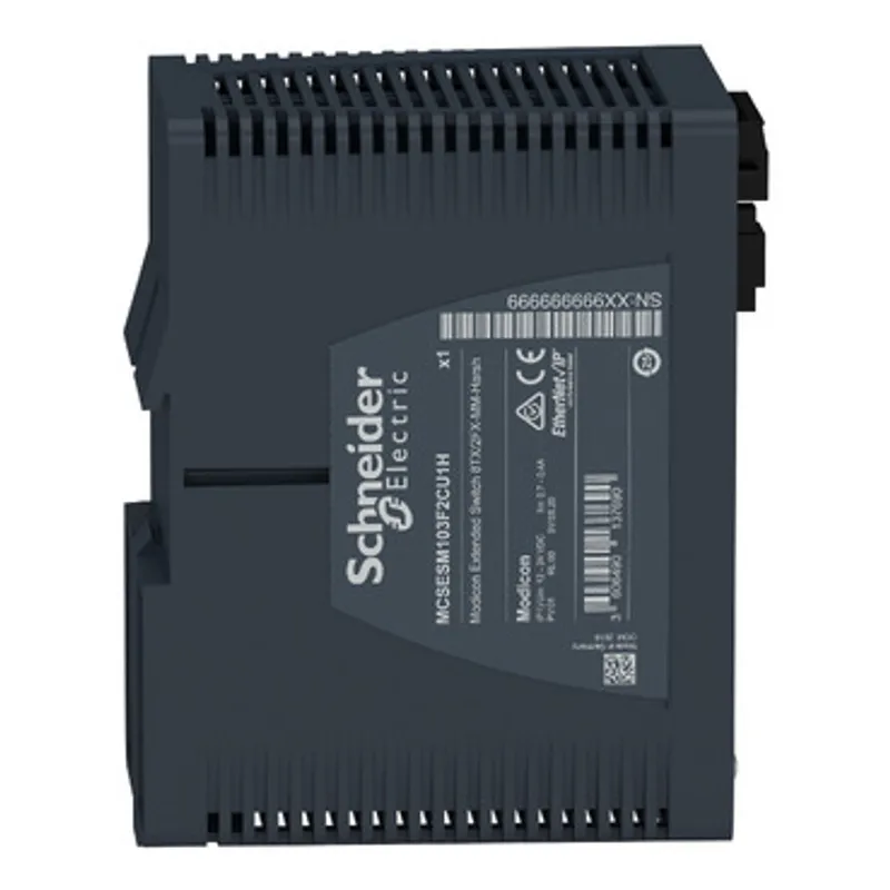 Modicon Extended Managed Switch - 8 ports for copper + 2 ports for fiber optic multimode - Harsh — photo 6 of 7