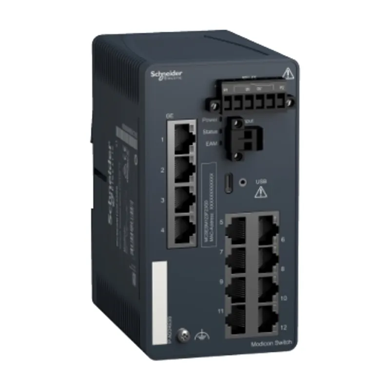 Modicon Managed Switch - 8 ports for copper + 4 Gigabit ports for copper — photo 1 of 7