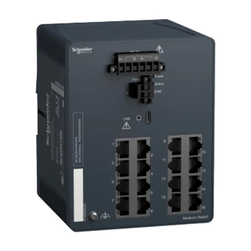 network switch, Modicon Networking, managed, 16 ports for copper — photo 1 of 7
